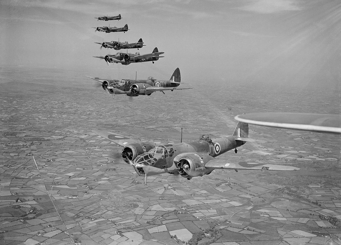 Bristol Blenheim Mk IVFs in formation.jpg