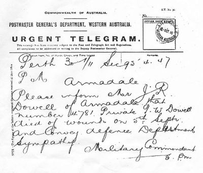 Dowell TW death telegram.jpg