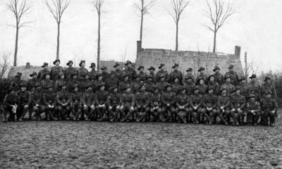 Howard brothers 44th Bn NCOs 1918.jpg